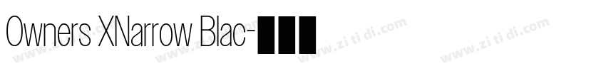 Owners XNarrow Blac字体转换 Owners XNarrow Blac字体转换